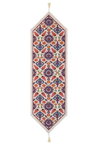 Tile Tulip Pattern Tapestry Runner - Thumbnail