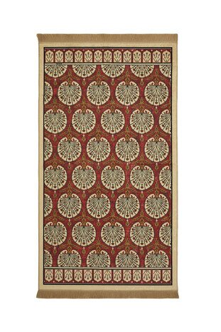 Tile Velvet Carpet Prayer Rug - Thumbnail