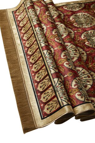 Tile Velvet Carpet Prayer Rug - Thumbnail