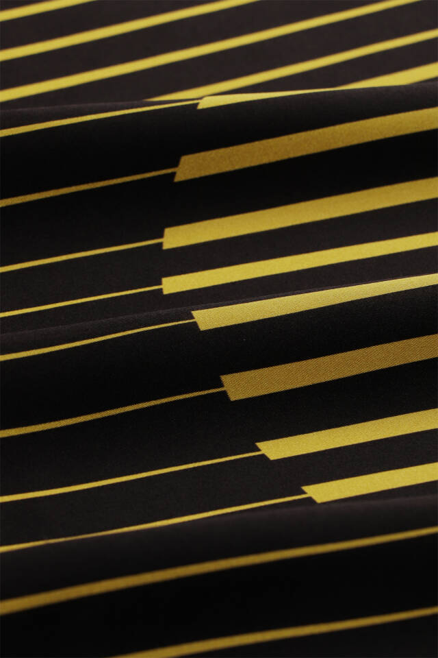 Acid Green Dila Pattern Sura Silk Scarf - 3