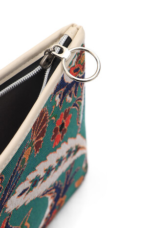 Tulip Pattern Tapestry Handbag - Thumbnail