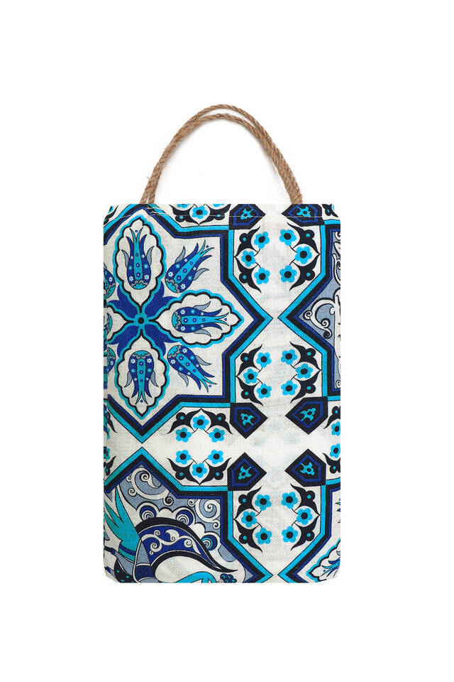 Turquoise Blue Printed Peacock Pattern Loincloth - 3