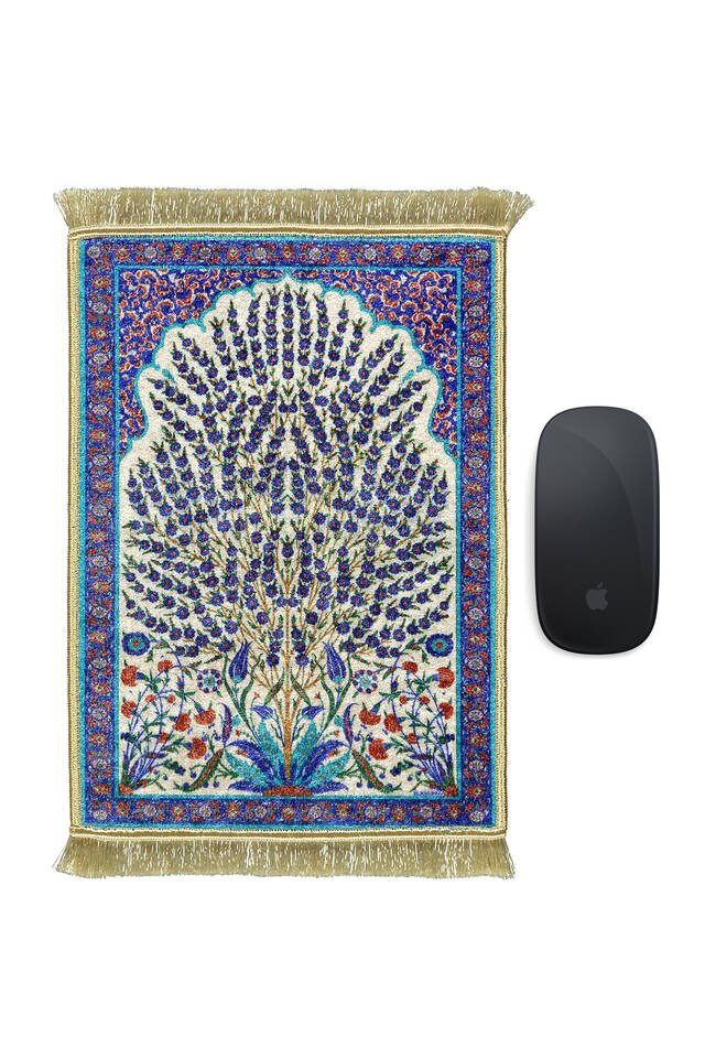 Turquoise Decorative Small Carpet Mousepad 