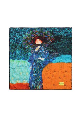 Water Green Emile Flöge Silky Pocket Square 