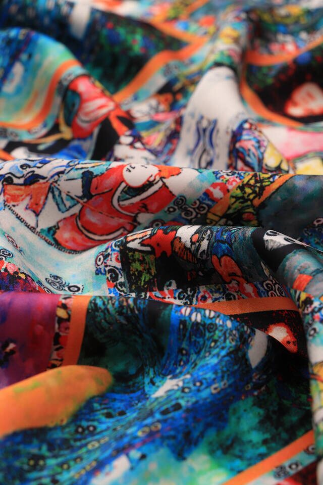 Water Green Women Silky Pocket Square - 3