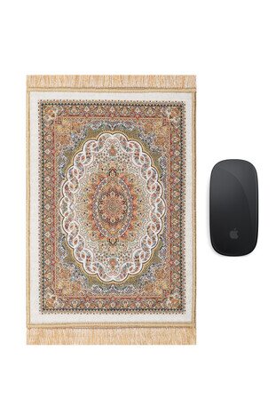 White Decorative Small Carpet Mousepad 