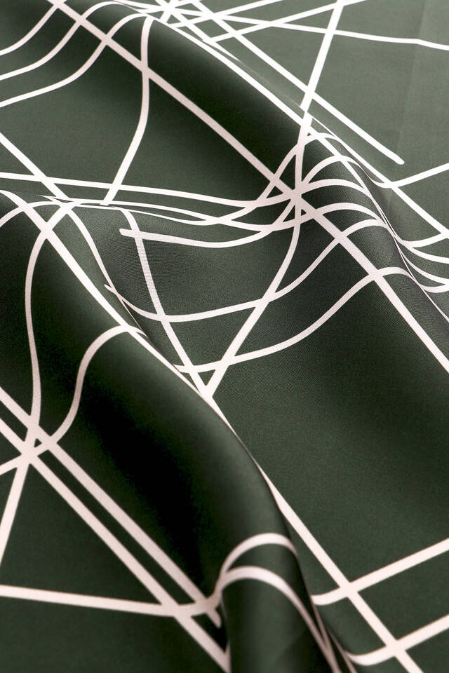 الأخضر صدى نمط حك الحرير وشاح - 3